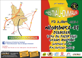 flyer festival reggae lhommaizé 19 juillet 2014